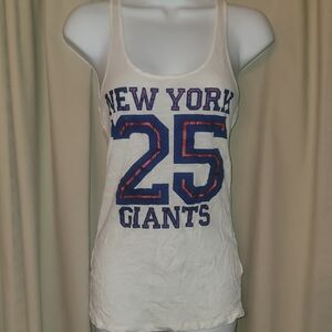 PINK Victoria's Secret White New York GIANTS Tank Top